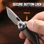 TACRAY Vinto Titanium Mini Pocket Knife Multitool