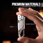 TACRAY Vinto Titanium Mini Pocket Knife Multitool