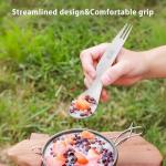 KEITH Titanium 3-in-1 Camping Spork and Spoon