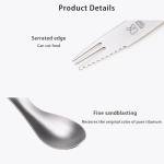 KEITH Titanium 3-in-1 Camping Spork and Spoon
