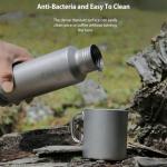 Keith Titanium Wide Mouth Water Bottle for Adventures