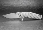 Genesis Titanium EDC Flipper Knife with Frame Lock