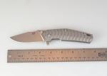 Genesis Titanium EDC Flipper Knife with Frame Lock