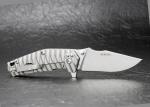 Genesis Titanium EDC Flipper Knife with Frame Lock
