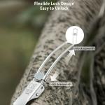 KEITH Titanium Folding Spork for Camping and Travel