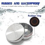 WANERSEN Titanium Waterproof EDC Pill Capsule Case