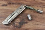 WANERSEN Titanium Paracord EDC Necklace Bead Stopper