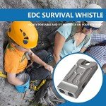 Titanium Survival Whistle Necklace - 120 Decibels