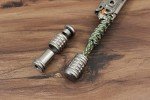 WANERSEN Titanium Paracord EDC Necklace Bead Stopper