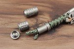 WANERSEN Titanium Paracord EDC Necklace Bead Stopper
