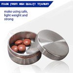WANERSEN Titanium Waterproof EDC Pill Capsule Case