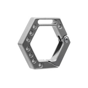 Titanium Hexagonal Keychain Pendant EDC Gadget