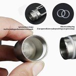 Titanium Keychain Pill Holder for Outdoor Adventures