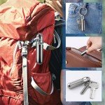 Titanium Keychain Pill Holder for Outdoor Adventures