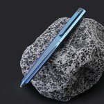 WANERSEN 3D Tactical Titanium Signature Pen, Blue