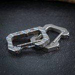Titanium Multifunctional Carabiner Clip Key Holder