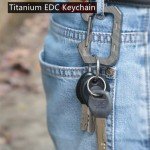 Titanium Multifunctional Carabiner Clip Key Holder