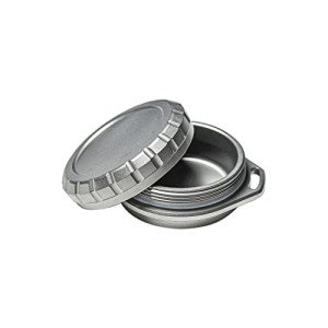 WANERSEN Waterproof Titanium EDC Pill Organizer with Chain