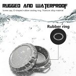 WANERSEN Waterproof Titanium EDC Pill Organizer with Chain
