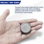 WANERSEN Waterproof Titanium EDC Pill Organizer with Chain