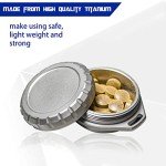 WANERSEN Waterproof Titanium EDC Pill Organizer with Chain
