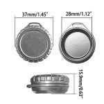 WANERSEN Waterproof Titanium EDC Pill Organizer with Chain