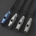 Titanium Survival Whistle Necklace - 120 Decibels