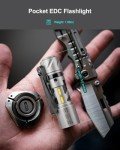 Titanium EDC Flashlight with 1000 Lumens & Modes