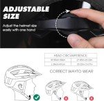 Shinmax Titanium Gray Cycling Helmet with LED Lights