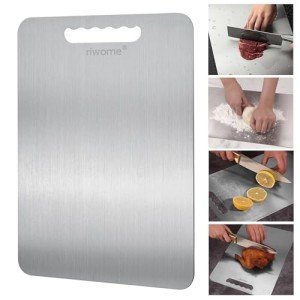 Dual-Sided Titanium Cutting Board for Kitchen Use