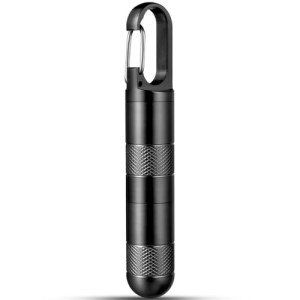 Titanium Micro Pill Holder Keychain for Travel