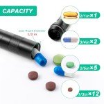 Titanium Micro Pill Holder Keychain for Travel