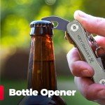 Titanium Multi-Tool Key Holder with Bottle Opener