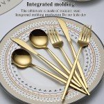 Titanium Gold Plated 60-Piece Flatware Set