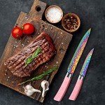 15-Piece Rainbow Titanium Kitchen Knife Set
