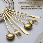 Titanium Gold Plated 60-Piece Flatware Set
