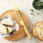 Golden Titanium Kitchen Knife Set with Sharpener