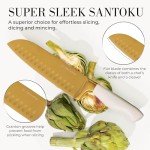 Titanium Coated 14-Piece Gold Knife Set