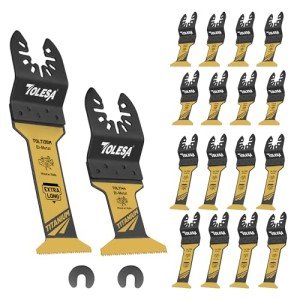 16pcs Extra-Long Titanium Oscillating Tool Blades