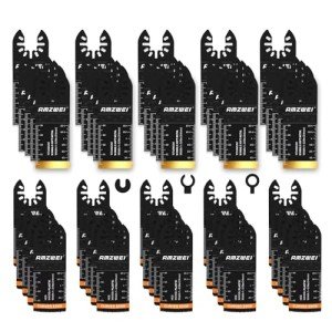 50PCS Titanium Multi Tool Blade Kit