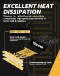 16pcs Extra-Long Titanium Oscillating Tool Blades