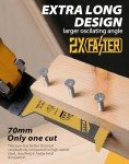 16pcs Extra-Long Titanium Oscillating Tool Blades