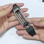 Titanium EDC Pry Bar Emergency Tool - Sandblasted