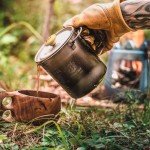 Titanium Camping Pot & French Press Coffee Maker