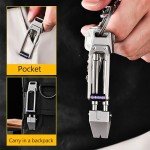 Titanium EDC Pry Bar Emergency Tool - Sandblasted