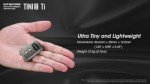 Nitecore TINI 2 Titanium Keychain Flashlight, 500 Lumen