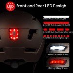Titanium Bike Helmet with Rechargeable LED Lights