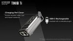 Nitecore TINI 2 Titanium Keychain Flashlight, 500 Lumen