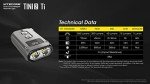 Nitecore TINI 2 Titanium Keychain Flashlight, 500 Lumen