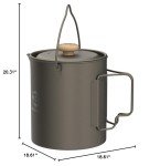 Titanium Camping Pot & French Press Coffee Maker